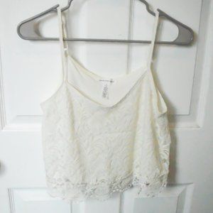 Women's Lace Cropped Tank